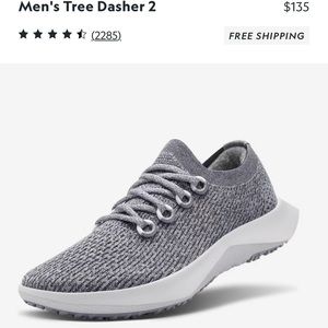 Men's Tree Dasher 2 “allbirds” sneakers! Like new!